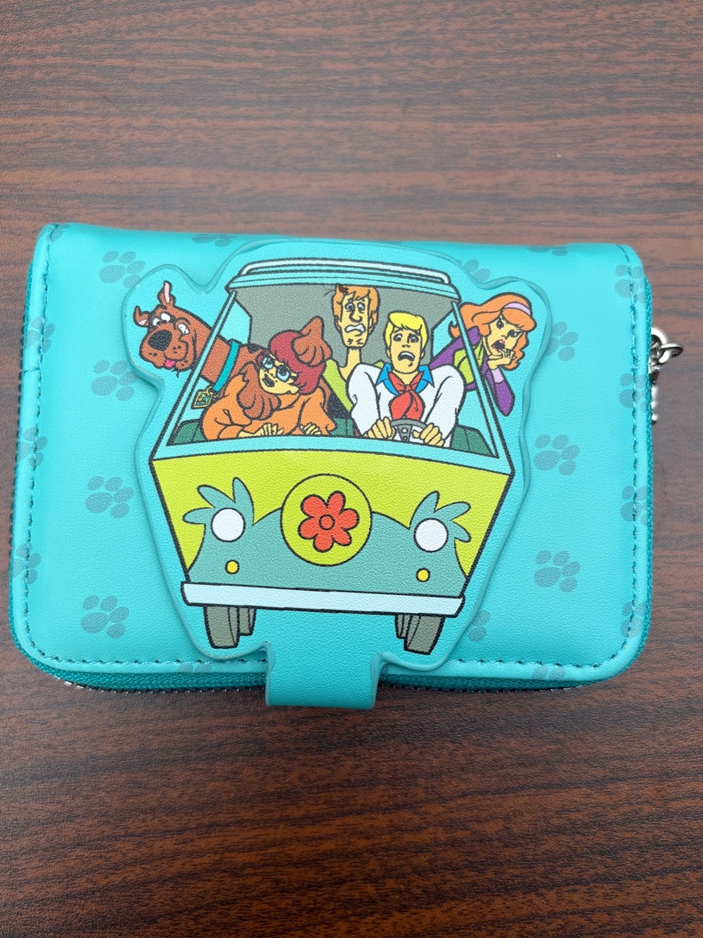 Buckle-Down Scooby-Doo Mystery Machine Turquoise Wallet No Tags